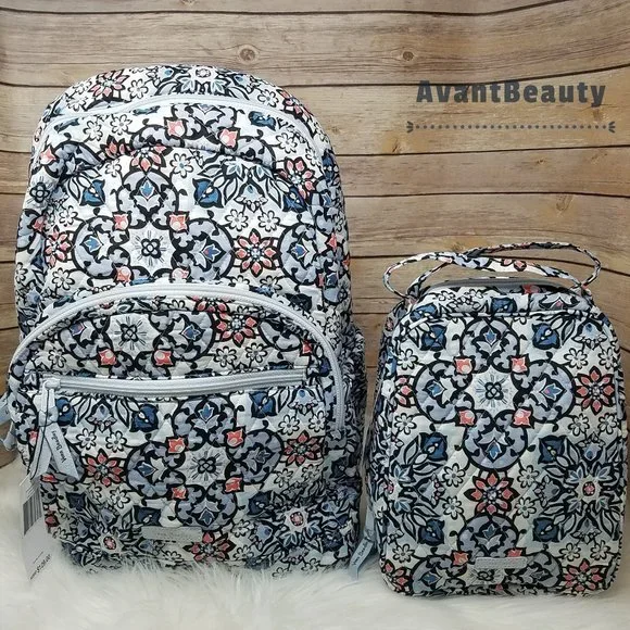 Vera Bradley Lisbon Medallion Backpack Vera Bradley Essential Backpack In Lisbon Medallion Cool New  main image 2